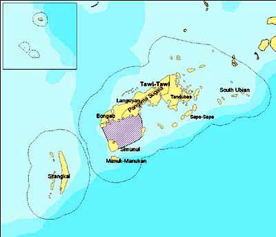 Map showing FISH Project target area in Tawi-Tawi. Click to view bigger image