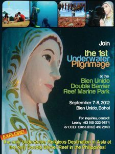 The 1st underwater Pilgrimage at the Bien Unido Double Barrier Reef Marine Park