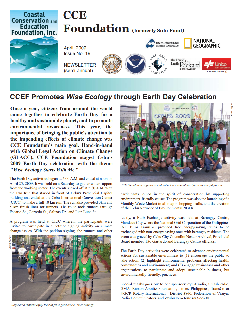 CCEF PROMOTES WISE ECOLOGY THROUGH EARTH DAY CELEBRATION