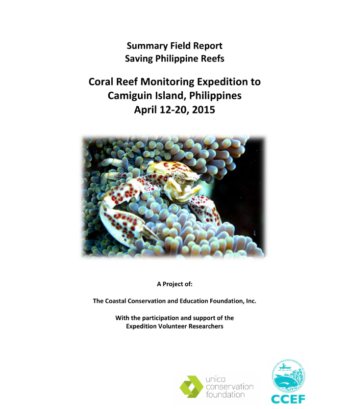 Saving Philippine Reefs: Coral Reef Monitoring Expedition to Camiguin Island, Philippines