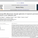 Achieving MPA effectiveness through application of responsive governance incentives in the Tubbataha reefs