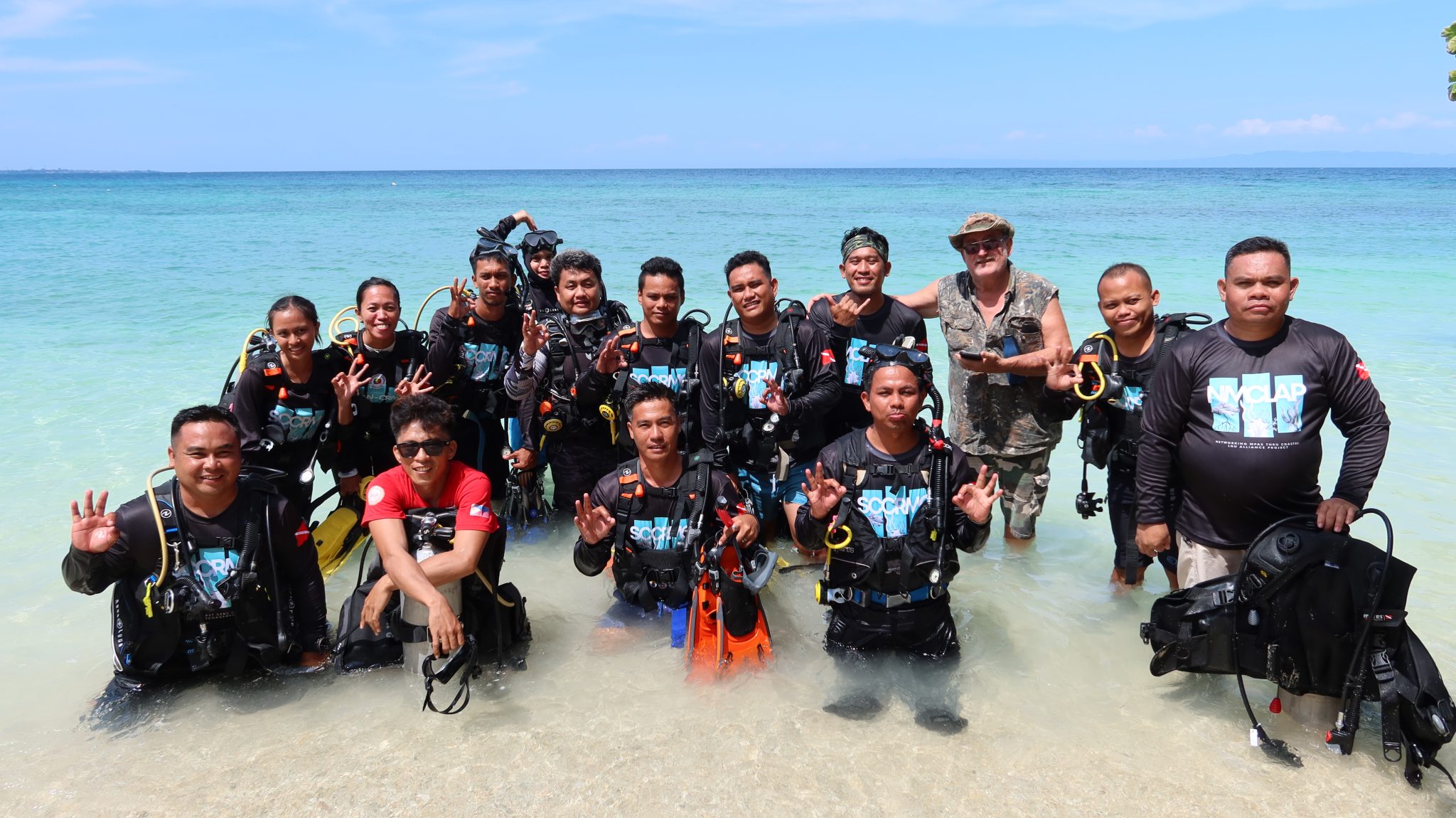 CCEF Reorganizes and Trains ADABOSS and LGU Badian Personnel as Certified Open Water Divers