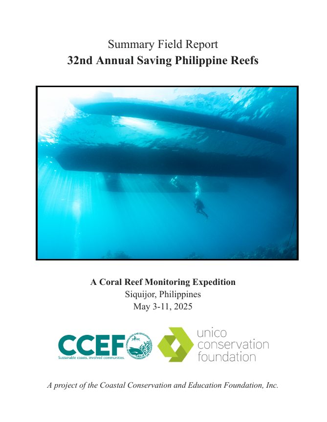 Summary Field Report 32nd Annual Saving Philippine Reefs