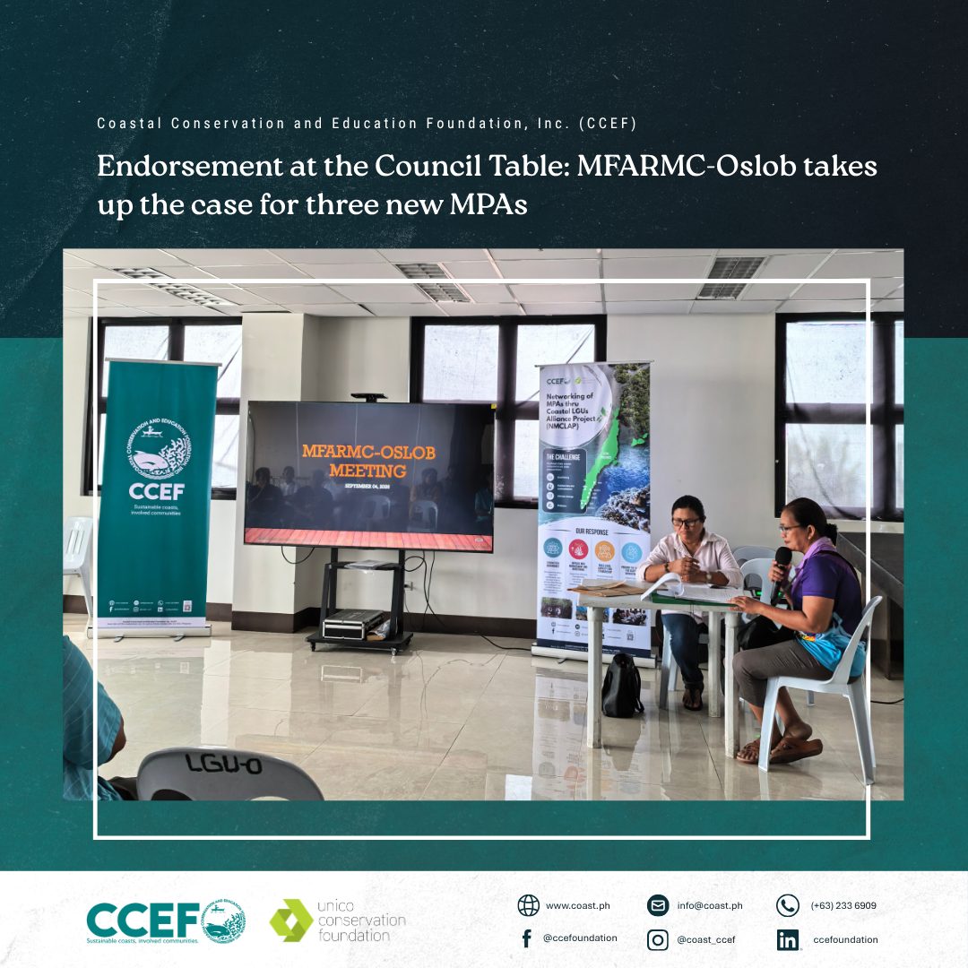 Endorsement at the Council Table: MFARMC-Oslob takes up the case for three new MPAs
